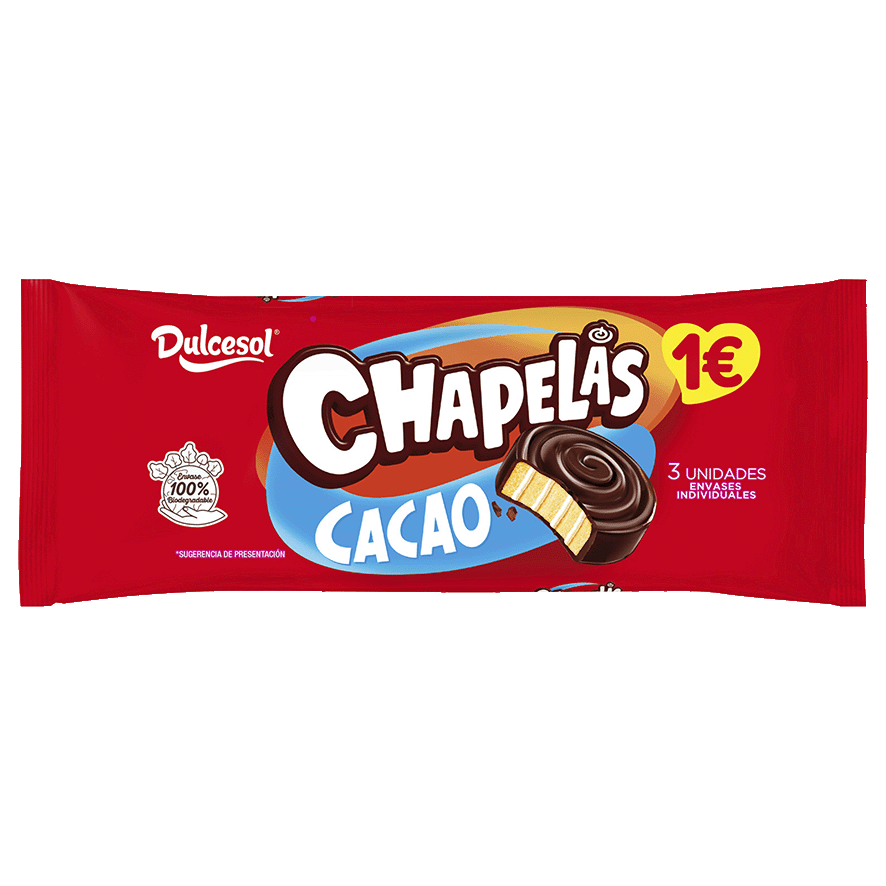 Chapelas de chocolate Dulcesol
