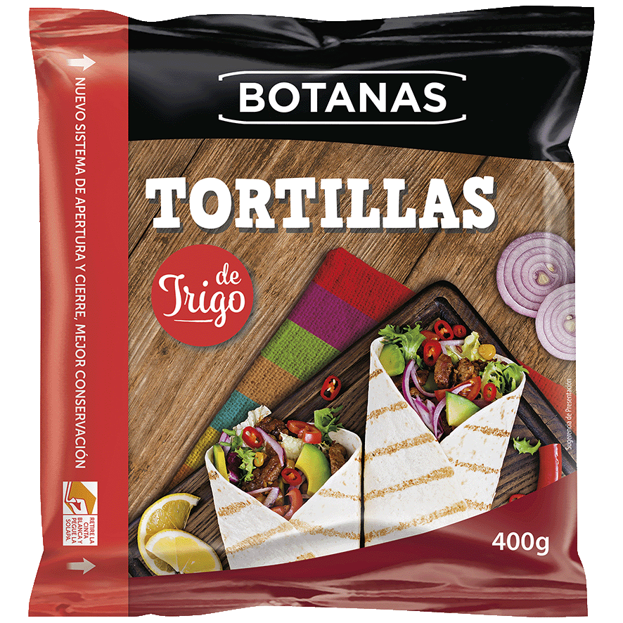 Tortilla trigo Botanas 400