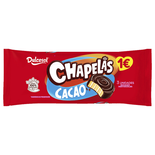 Chapelas de chocolate Dulcesol